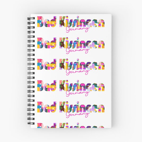 Item preview, Bad Kissingen, Germany, Vibrant Abstract City Typography Art designed and sold by Wanderful-roads.
