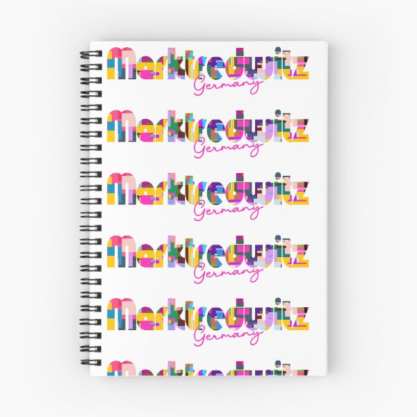 Item preview, Marktredwitz, Germany, Vibrant Abstract City Typography Art designed and sold by Wanderful-roads.