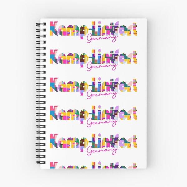Item preview, Kamp-Lintfort, Germany, Vibrant Abstract City Typography Art designed and sold by Wanderful-roads.