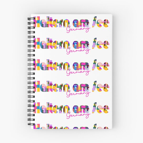 Item preview, Haltern am See, Germany, Vibrant Abstract City Typography Art designed and sold by Wanderful-roads.