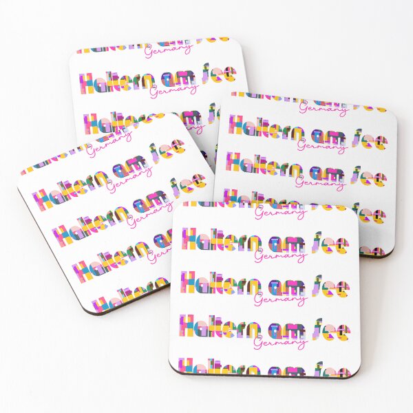 Item preview, Haltern am See, Germany, Vibrant Abstract City Typography Art designed and sold by Wanderful-roads.