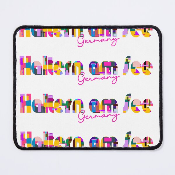 Item preview, Haltern am See, Germany, Vibrant Abstract City Typography Art designed and sold by Wanderful-roads.