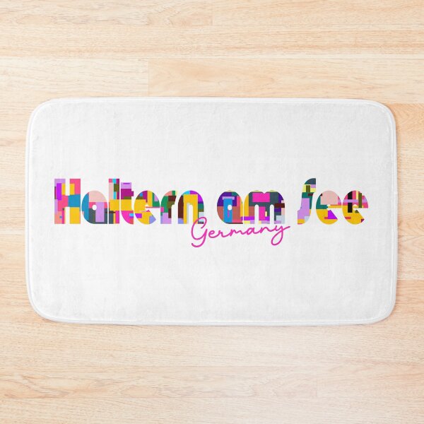 Item preview, Haltern am See, Germany, Vibrant Abstract City Typography Art designed and sold by Wanderful-roads.