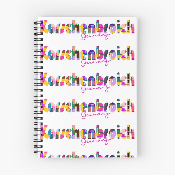 Item preview, Korschenbroich, Germany, Vibrant Abstract City Typography Art designed and sold by Wanderful-roads.