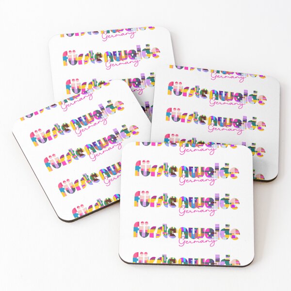 Item preview, Fürstenwalde, Germany, Vibrant Abstract City Typography Art designed and sold by Wanderful-roads.