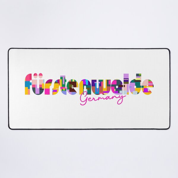 Item preview, Fürstenwalde, Germany, Vibrant Abstract City Typography Art designed and sold by Wanderful-roads.