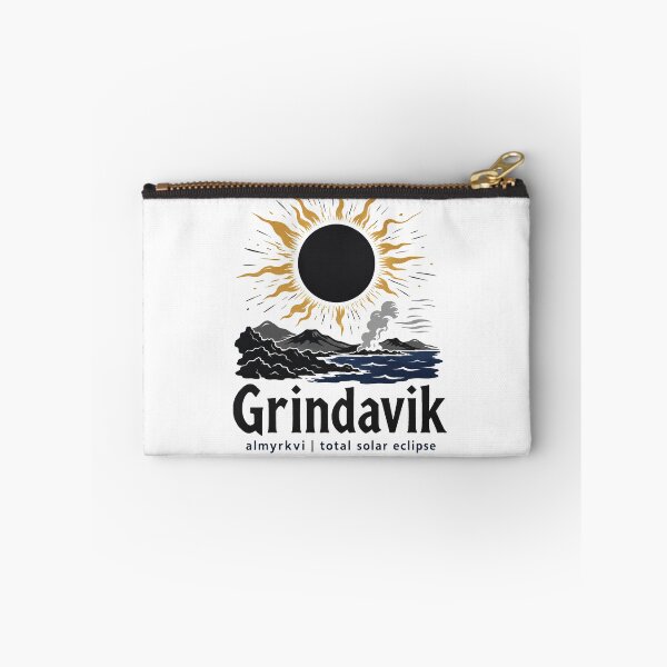 Item preview, Grindavik Total Solar Eclipse 2026 Iceland Art designed and sold by Beyond Destinations.