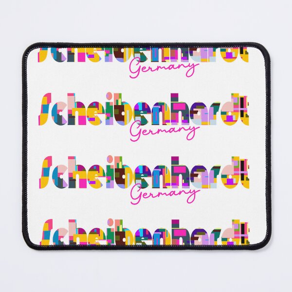 Item preview, Scheibenhardt, Germany, Vibrant Abstract City Typography Art designed and sold by Wanderful-roads.