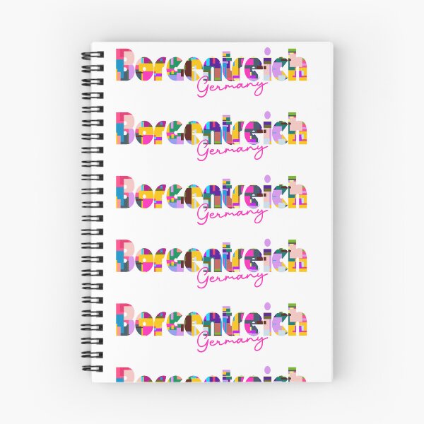 Item preview, Borgentreich, Germany, Vibrant Abstract City Typography Art designed and sold by Wanderful-roads.