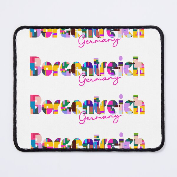 Item preview, Borgentreich, Germany, Vibrant Abstract City Typography Art designed and sold by Wanderful-roads.