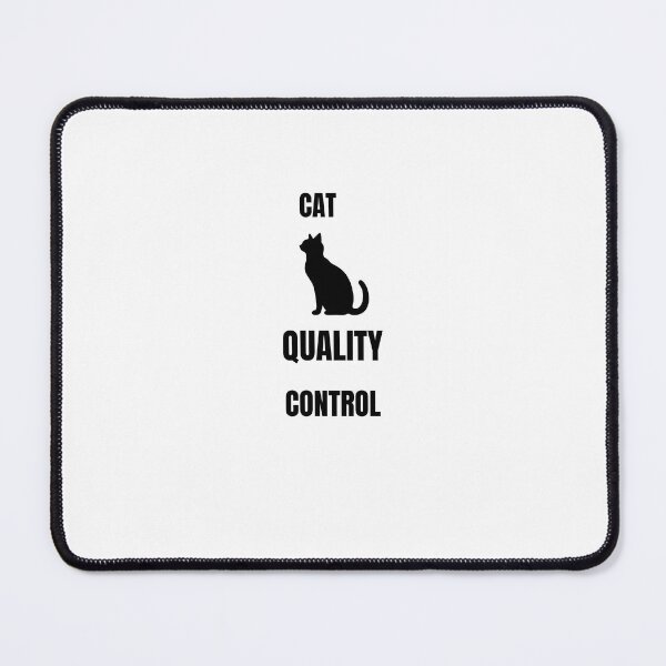 Item preview, Cat Quality Control Funny Cat Lover Minimalist Typography Gift designed and sold by Savage Cat Quotes.