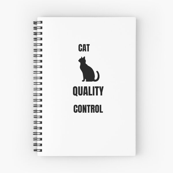 Item preview, Cat Quality Control Funny Cat Lover Minimalist Typography Gift designed and sold by Savage Cat Quotes.