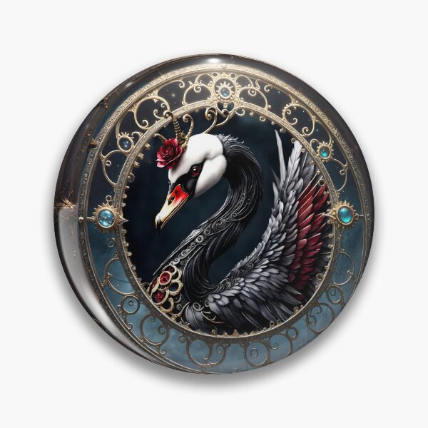Item preview, The Crimson Swan of Moonlit Elegance designed and sold by nicky2342.