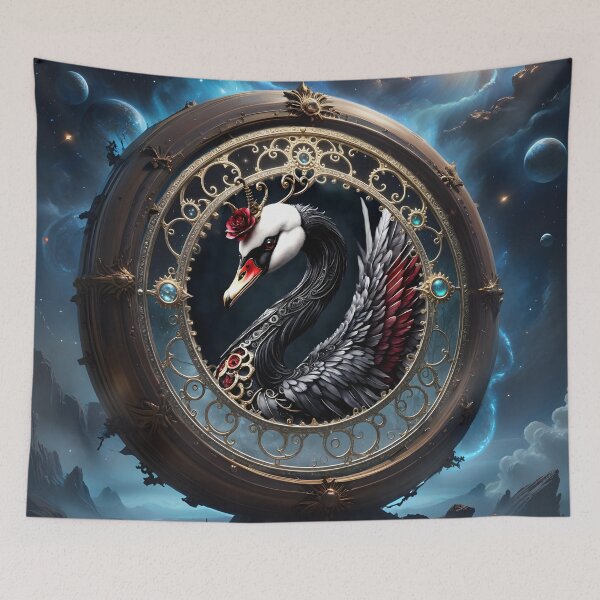 Item preview, The Crimson Swan of Moonlit Elegance designed and sold by nicky2342.