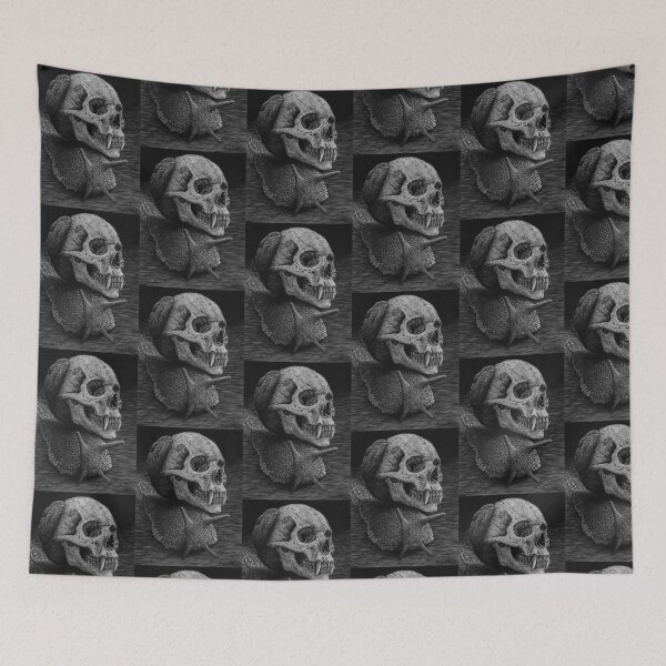 Item preview, Skull Shell Snail — Hyperrealistic Charcoal Drawing designed and sold by David Mateo ArtWorks.