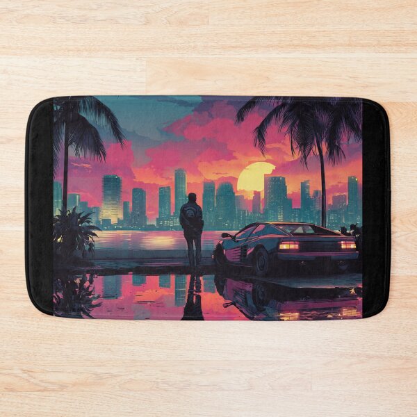 Item preview, Vice City Retro Art Poster designed and sold by Late Theory.