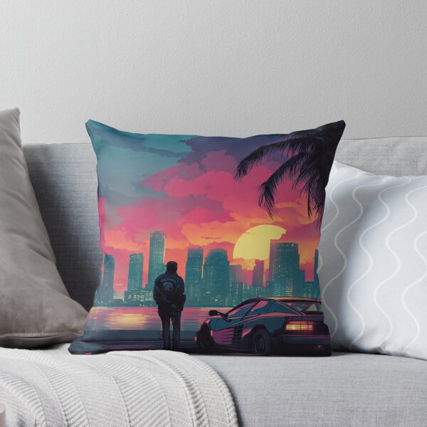 Item preview, Vice City Retro Art Poster designed and sold by Late Theory.