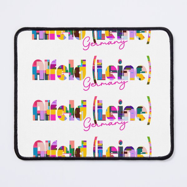 Item preview, Alfeld (Leine), Germany, Vibrant Abstract City Typography Art designed and sold by Wanderful-roads.
