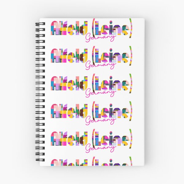 Item preview, Alfeld (Leine), Germany, Vibrant Abstract City Typography Art designed and sold by Wanderful-roads.