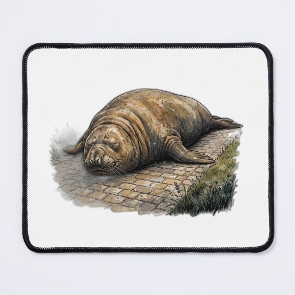Item preview, Sleeping Neil the Seal Driveway Nap designed and sold by ryanguas.