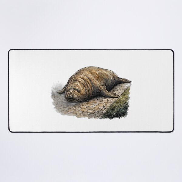Item preview, Sleeping Neil the Seal Driveway Nap designed and sold by ryanguas.