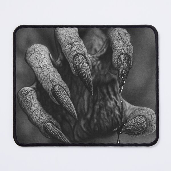 Item preview, Demonic Hand with Claws — Hyperrealistic Charcoal Drawing designed and sold by David Mateo ArtWorks.
