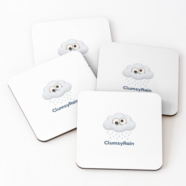 Item preview, Clumsy Rain Funny Googly Eyes Cute Cloud Rainy Day Cartoon designed and sold by ClumsyStudio.