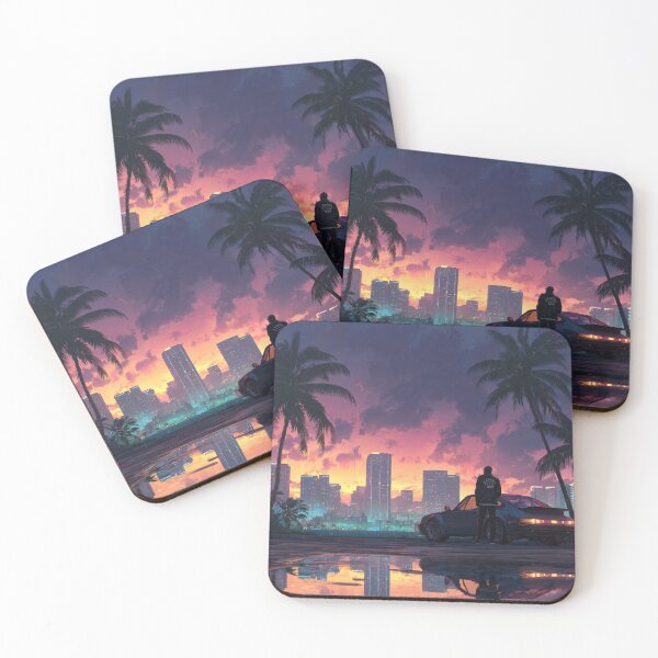 Item preview, Vice City Retro Art Poster v3 designed and sold by Late Theory.