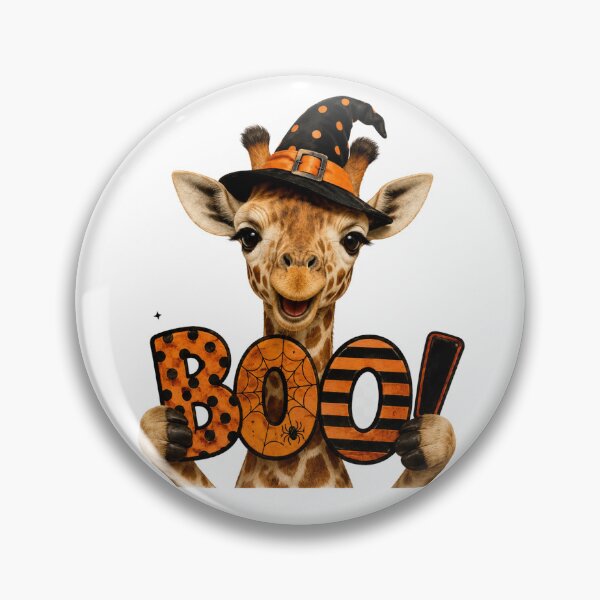 Item preview, Cute Halloween Giraffe - Boo designed and sold by Giddy Bear Gifts.