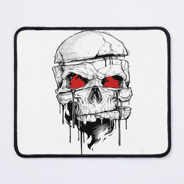 Item preview, Melting Skull Red Eyes Dark Gothic Horror Art designed and sold by Mystic & Celestial Art.
