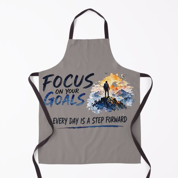 Item preview, Focus On Your Goals | Mountain Climber Motivational Quote designed and sold by Jen.Lou.