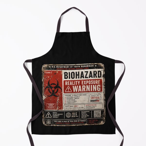 Item preview, SIGNS - Warning Biohazard Reality Exposure Warning designed and sold by MetusArt.