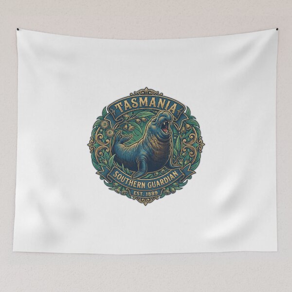 Item preview, Neil the Seal Tasmanian Local Legend Badge designed and sold by ryanguas.