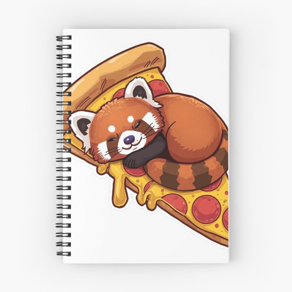 Item preview, Cute Red Panda Sleeping on Pizza Slice designed and sold by Ankushpc.