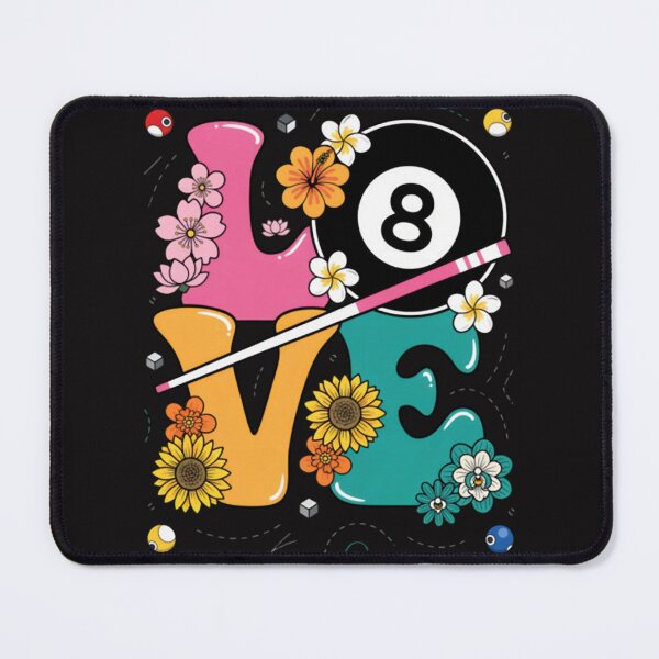 Item preview, Groovy LOVE Pool Ball Retro Flower designed and sold by CosmoWaderty.