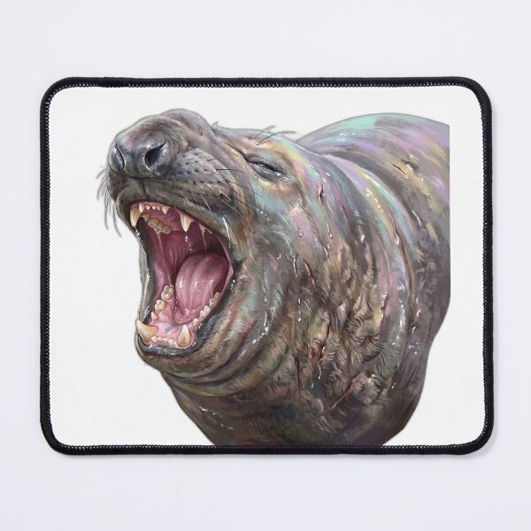 Item preview, Neil the Seal Big Yawn Sleepy Animal designed and sold by ryanguas.