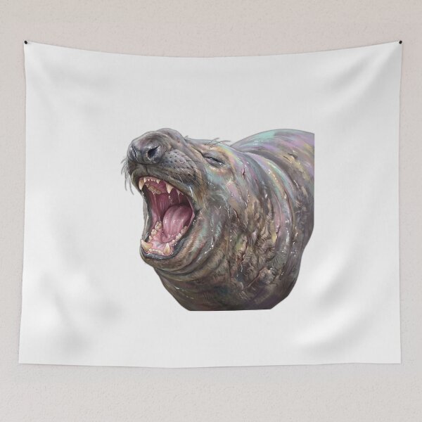 Item preview, Neil the Seal Big Yawn Sleepy Animal designed and sold by ryanguas.