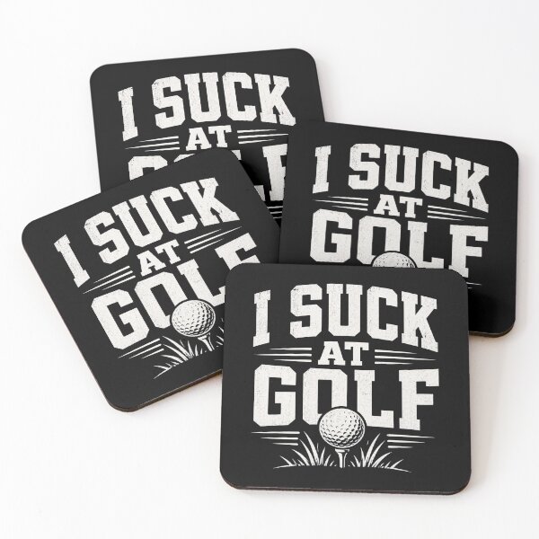 Item preview, I Suck At Golf Funny Golfer Humor Design for Golf Lovers and Players designed and sold by msaloyach.