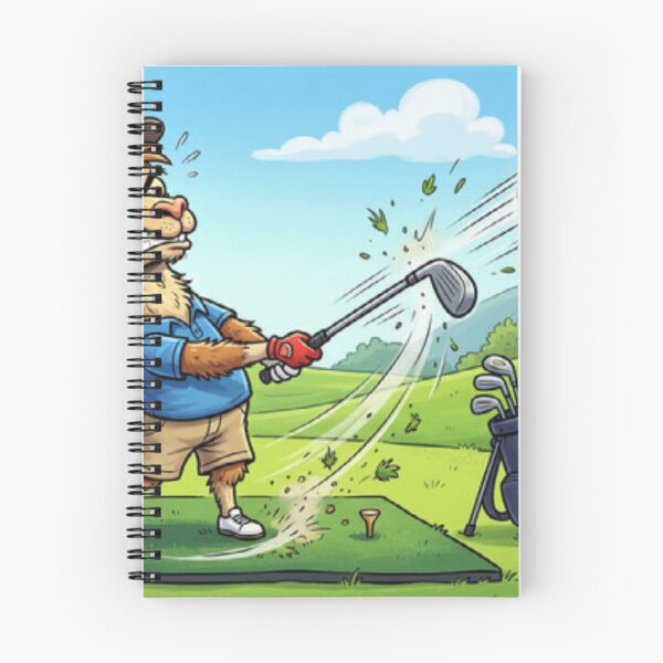 Item preview, Angry golfing llama designed and sold by Monards.