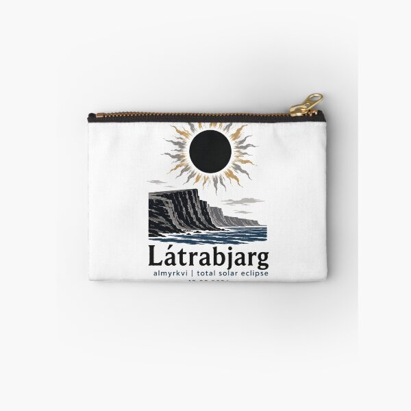 Item preview, Latrabjarg Total Solar Eclipse 2026 Iceland Art designed and sold by Beyond Destinations.