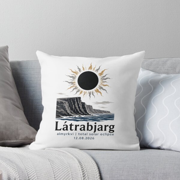 Item preview, Latrabjarg Total Solar Eclipse 2026 Iceland Art designed and sold by Beyond Destinations.