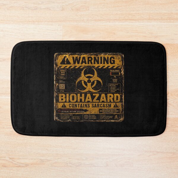 Item preview, SIGNS - Warning Biohazard Contains Sarcasm designed and sold by MetusArt.