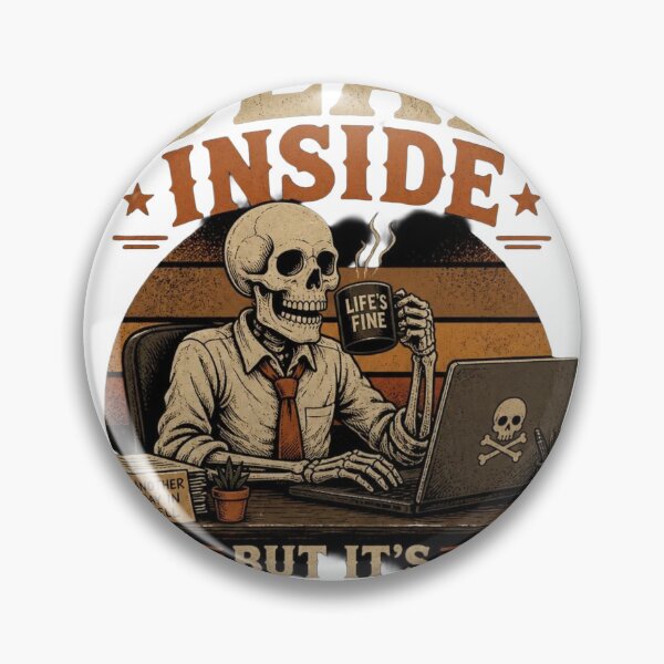 Item preview, ​Dead Inside But Its 9 To 5 Funny Skeleton Office Work designed and sold by Ankushpc.