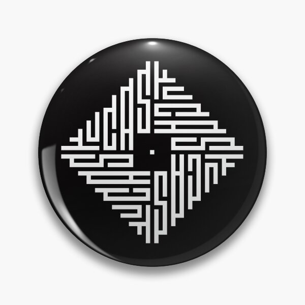 Item preview, LUCAS | White  | Modern Geometric Kufi Calligraphy | From Name to Art   designed and sold by FOR YOUR NAME.