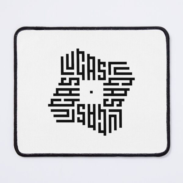 Item preview, LUCAS | Black | Modern Geometric Kufi Calligraphy | From Name to Art designed and sold by FOR YOUR NAME.
