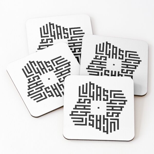 Item preview, LUCAS | Black  | Modern Geometric Kufi Calligraphy | From Name to Art   designed and sold by FOR YOUR NAME.