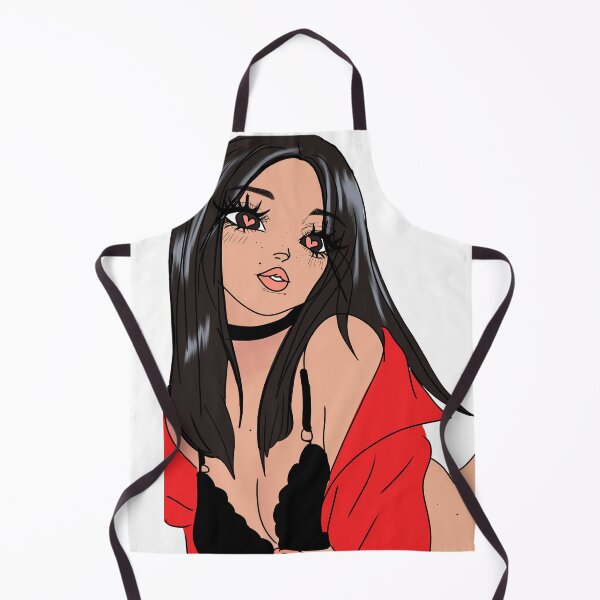 Item preview, Cute Flirty Anime Girl with Heart Eyes | Kawaii Baddie Aesthetic Illustration designed and sold by joleyjl.