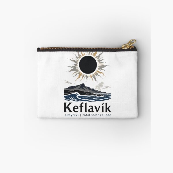 Item preview, Keflavik Total Solar Eclipse 2026 Iceland Art designed and sold by Beyond Destinations.