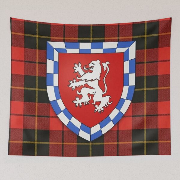 Item preview, Wallace Coat of Arms and Modern Tartan designed and sold by Kirrindy Designs.