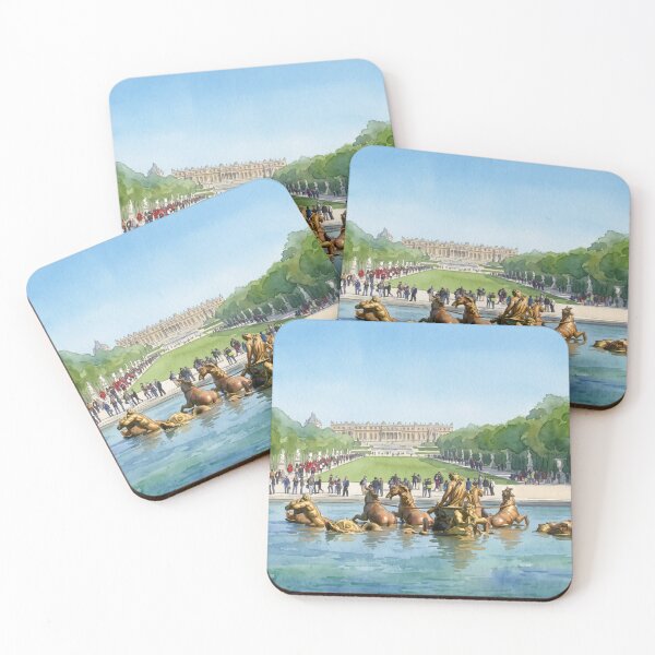 Item preview, Palace of Versailles & Apollo Fountain — Royal Garden Watercolor designed and sold by M.ALK.Watercolor.